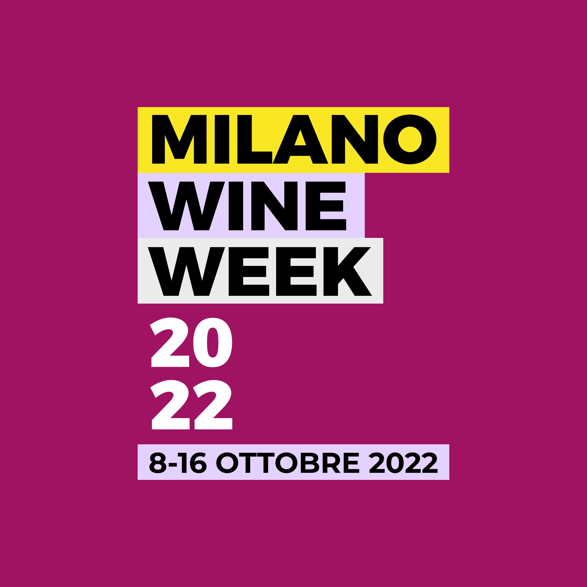 Logo Milano Wine Week 2022 / 8-16 Ottobre 2022